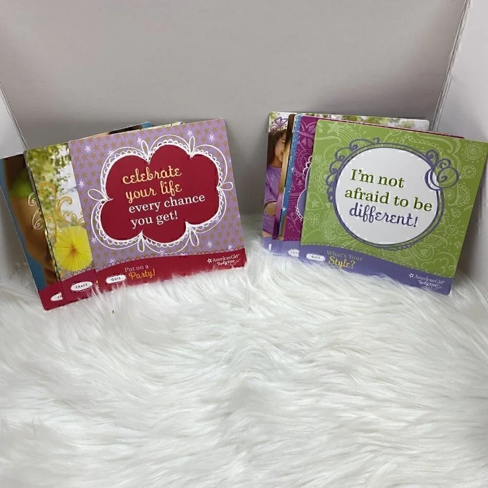 AMERICAN GIRL Truly Me Activity Box Games Dial Wheel Pick a Color Crafts Recipes